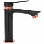 Baterie pentru baie Rea Viral Black Rose Gold Low - imagine 2