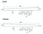 Profil de panta cadita de dus 100cm Black - imagine 9