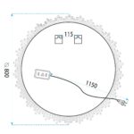 Oglindă LED 80cm X013 - imagine 8