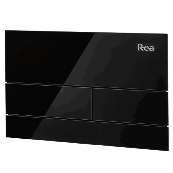 Clapeta pentru rezervor incastrat K011A-Q Rea T Black Glass