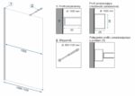 Panou de dus Rea Aero N 110 Transparent - imagine 7