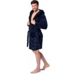 Halat de baie maro-gri Jordan Navy Black men L - imagine 4