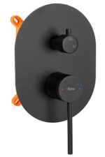 Set de dus incastrat REA OVAL Negru + BOX