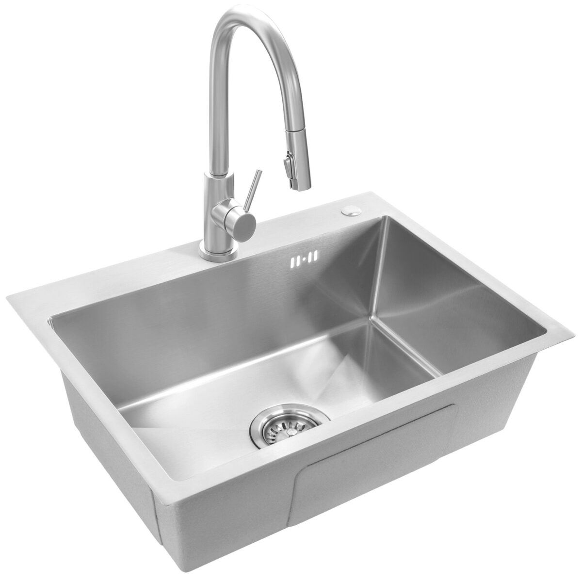 Chiuvetă inox Liam BRUSH NICKEL - imagine 4
