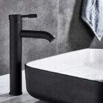 Baterie pentru lavoar Rea Graf Negru Inalta - imagine 8