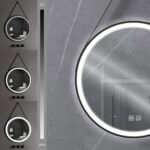 Oglindă Rotundă LED Suspendată pe Curea 70 cm 104 - imagine 3