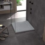 Cadita de dus Rea Bazalt Grey 90x90 - imagine 2