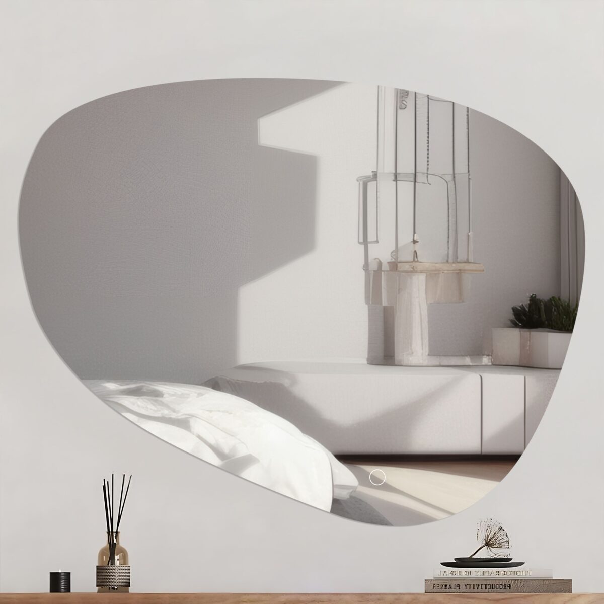 Oglindă LED 75x73 YH-3343 - imagine 1