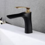 Baterie pentru baie Rea Orbit Black Gold low - imagine 5