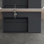 Lavoar pentru blat  Archi 90 CM Grey MATT - imagine 4
