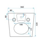 Bideu suspendabil Carlo Mini negru mat - imagine 3