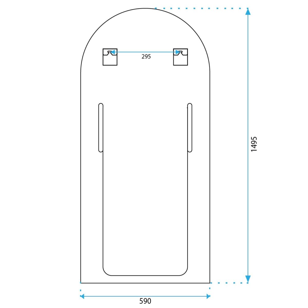 Oglindă Albă de Perete/Pe Suport 150 cm 109 - imagine 4
