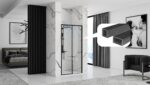 Profil de extensie pentru cabine de ușă Solar Fargo Rapid BLACK - imagine 5