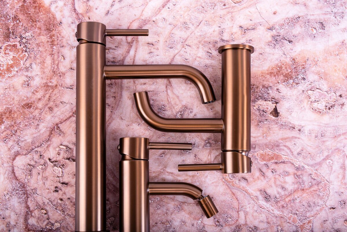 Coloana de dus cu termostat REA Lungo Copper Brush - imagine 8