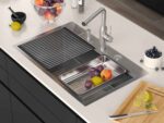 Chiuvetă inox BURT 110 WORKSTATION BRUSH NICKEL - imagine 5
