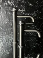 Baterie pentru baie Rea Lungo Grip Gun Grey high - imagine 4
