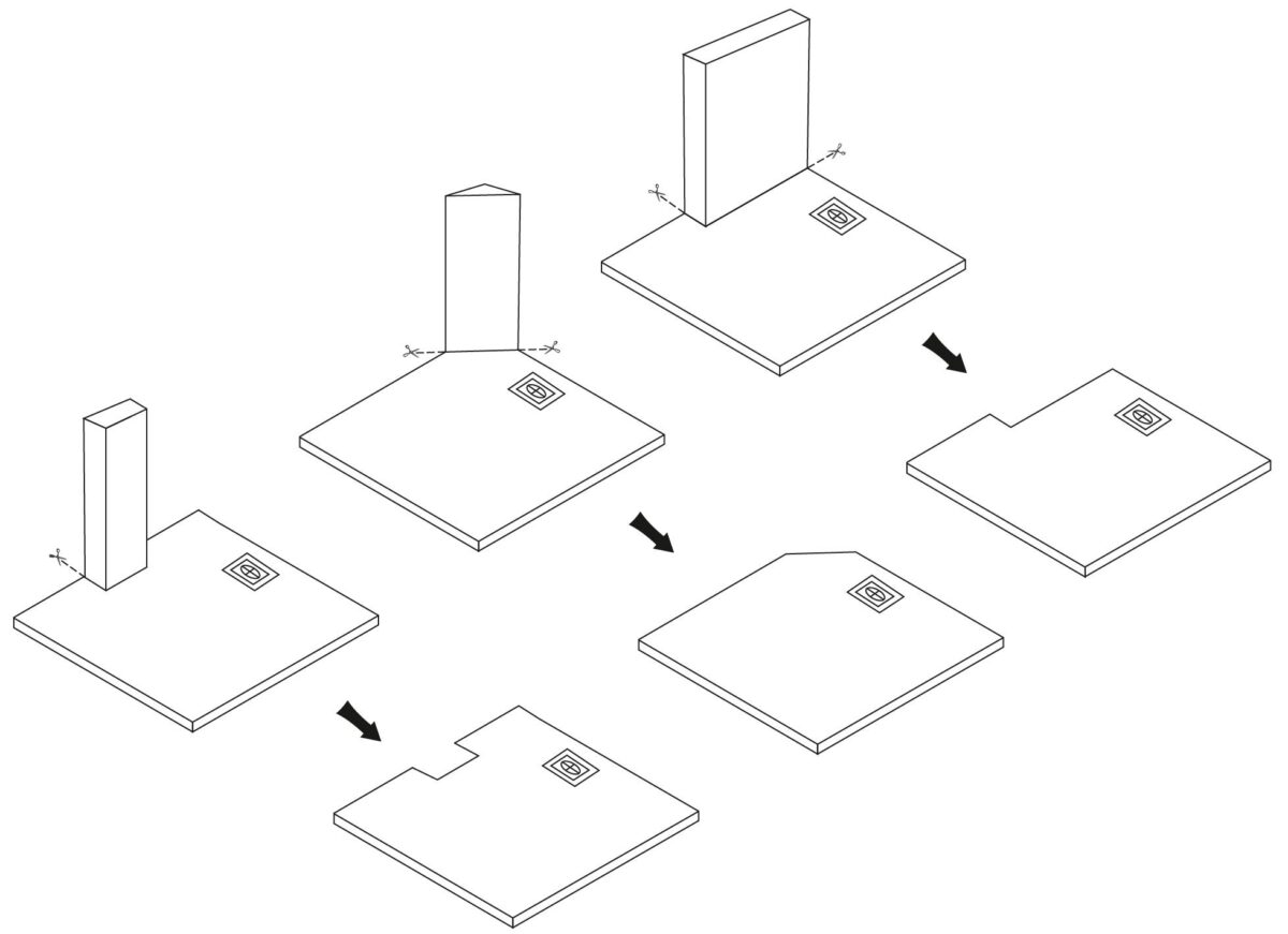Cadita de dus Bazalt Long White 80x120 - imagine 7