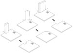 Cadita de dus Bazalt Long White 80x120 - imagine 7