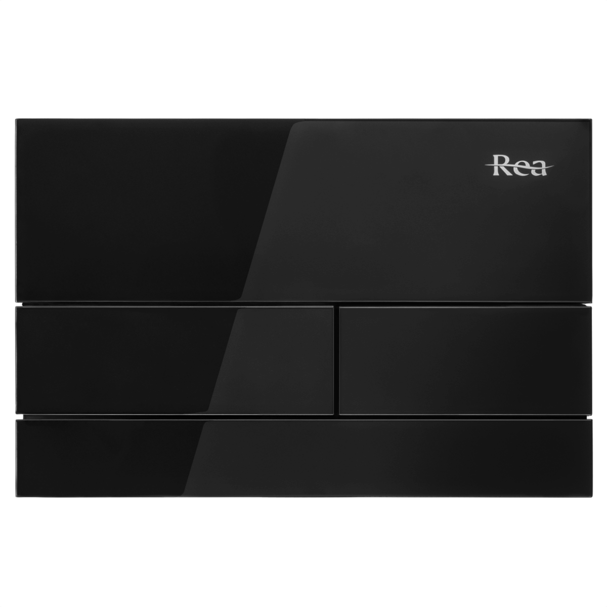 Cadru WC încastrat K011A-Q Rea cu buton T Black Glass - imagine 5