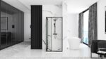 Cabina de dus Rea Space In Black 90x90 - imagine 2