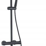 Set de dus cu termostat Lungo Black negru
