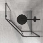 Cabina de dus DIAMOND BLACK MAT 90x90 - imagine 4