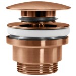 Sifon pentru lavoar Rea cu Dop klik-klak REA COPPER MAT - imagine 5