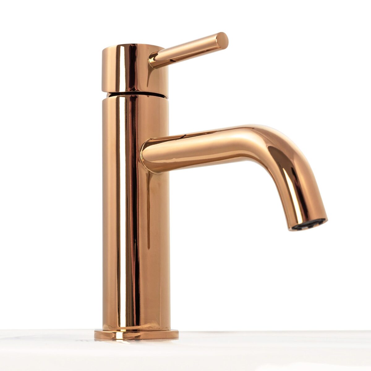 Baterie pentru lavoar Rea Lungo Copper Low - imagine 4