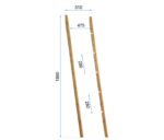 Raft pentru carti înalt BAMBUS 186cm - imagine 10