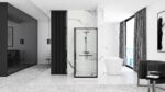 Cabina de dus Rea Space In Black 80x100 - imagine 4