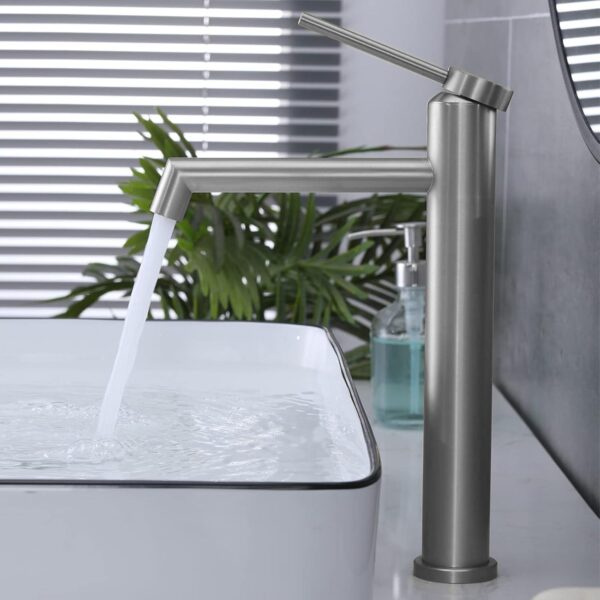 Baterie pentru baie Rea Foss Nickel Brush High