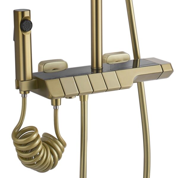 Coloana de dus cu termostat REA ROB Gold Brush