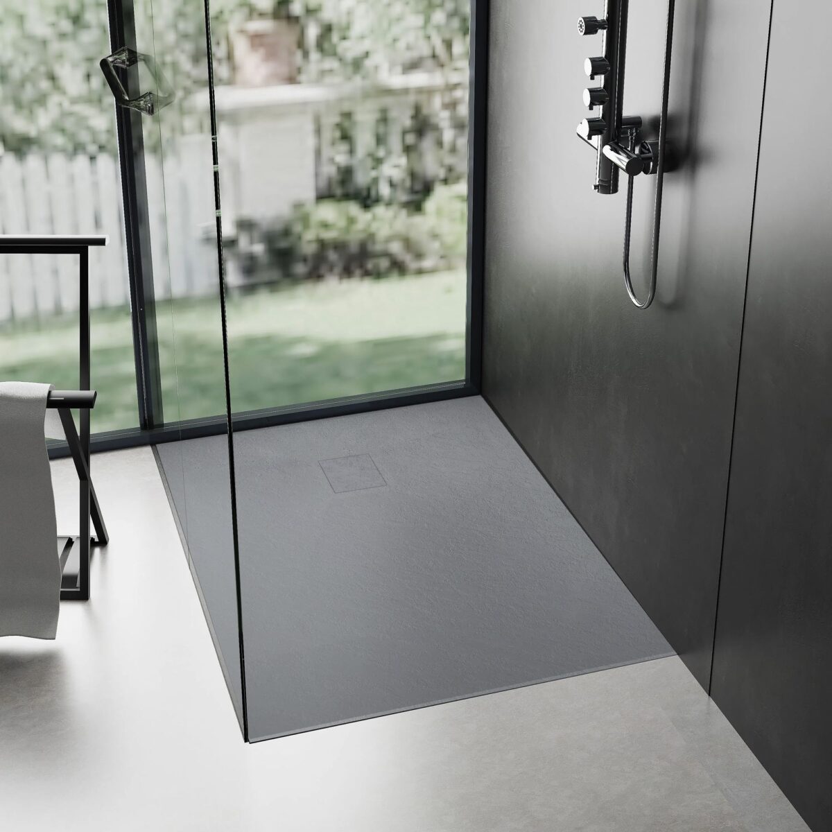 Cada de duș Magnum Grey 120x90 - imagine 3