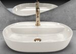 Lavoar de blat REA Aura 61 Ecru Shiny - imagine 2