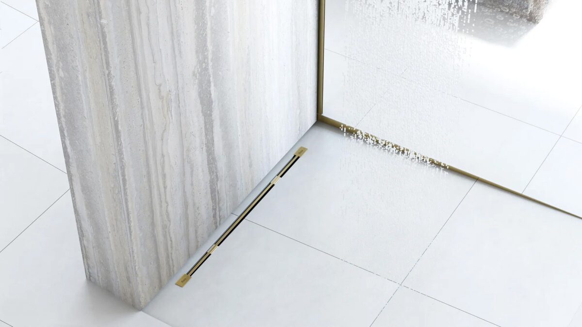 Profil de panta cadita de dus 140cm Gold - imagine 7