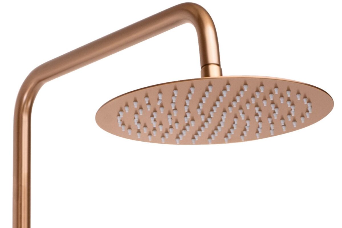 Coloana de dus cu termostat REA Lungo Copper Brush - imagine 5