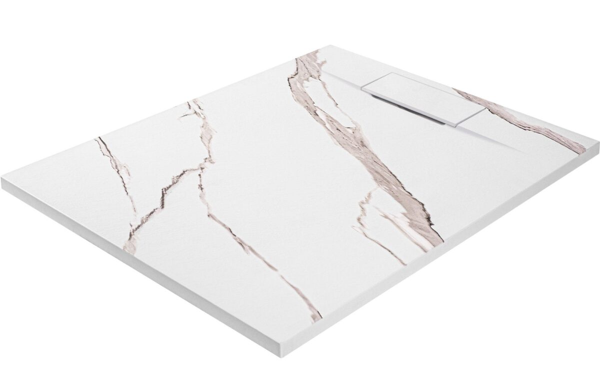 Cada de duș Bazalt CARRARA WHITE 90x120 - imagine 5