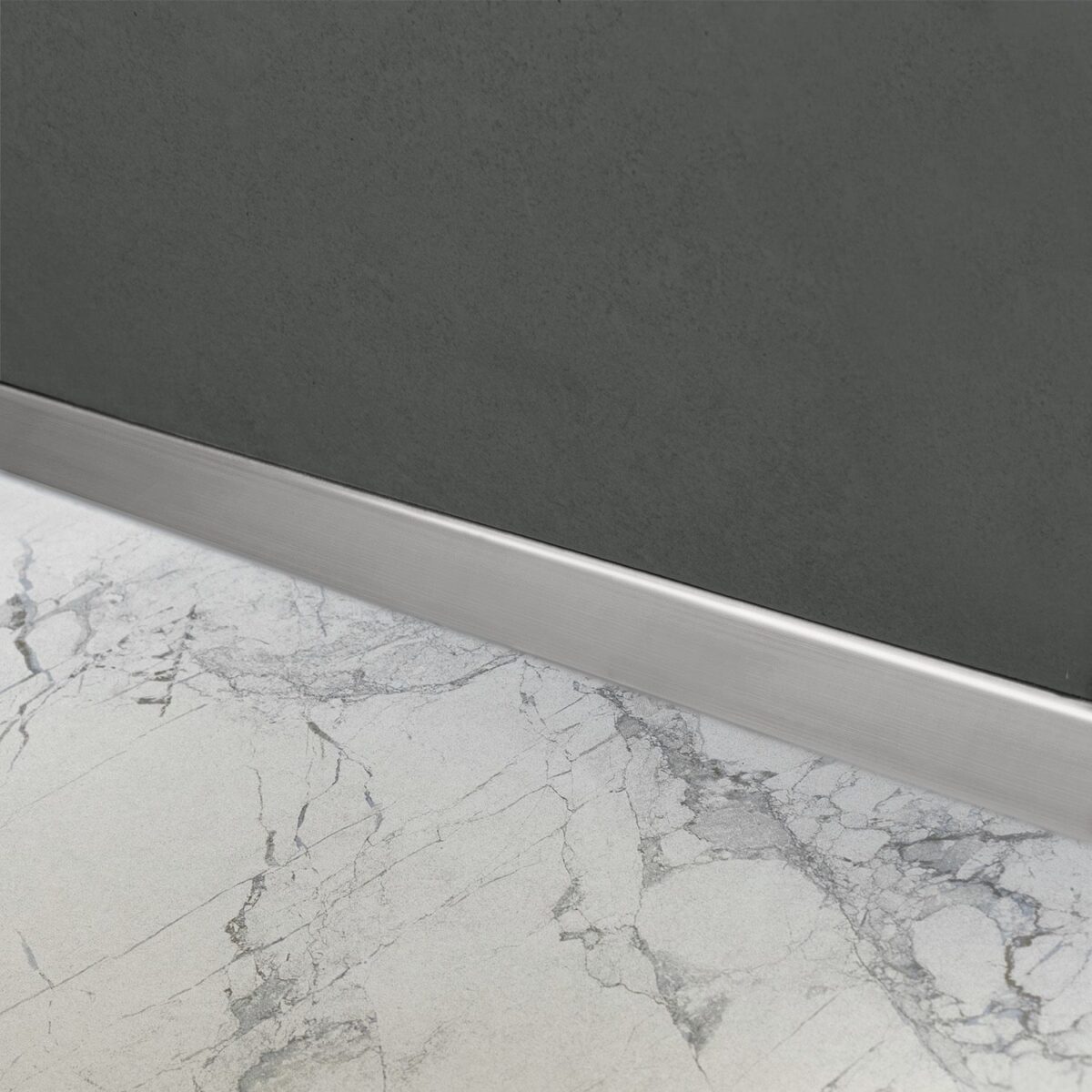 Bandă frontală pentru cădiță de duș 130cm BRUSH NICKEL - imagine 2