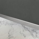 Bandă frontală pentru cădiță de duș 130cm BRUSH NICKEL - imagine 2