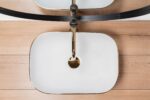 Lavoar pentru blat Rea Belinda Auriu Gold Edge - imagine 4