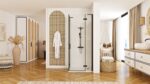 Cabina dus REA Hugo Double Black 90x100 - imagine 3