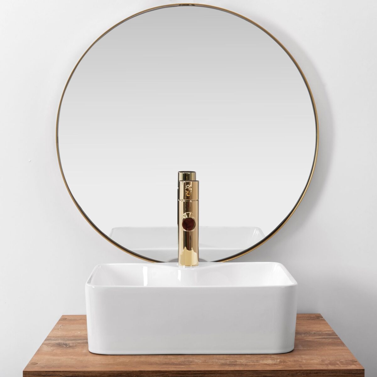 Lavoar pentru blat Rea Kelly Mini Alb - imagine 1