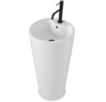 Lavoar freestanding de sine stătător Rea BLANKA Alb - imagine 3