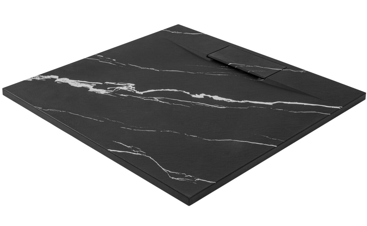 Cada de duș Bazalt CARRARA BLACK 90x90 - imagine 5