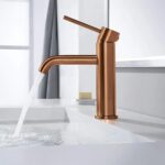 Robinet pentru lavoar Rea Lungo  Copper Brush - imagine 3
