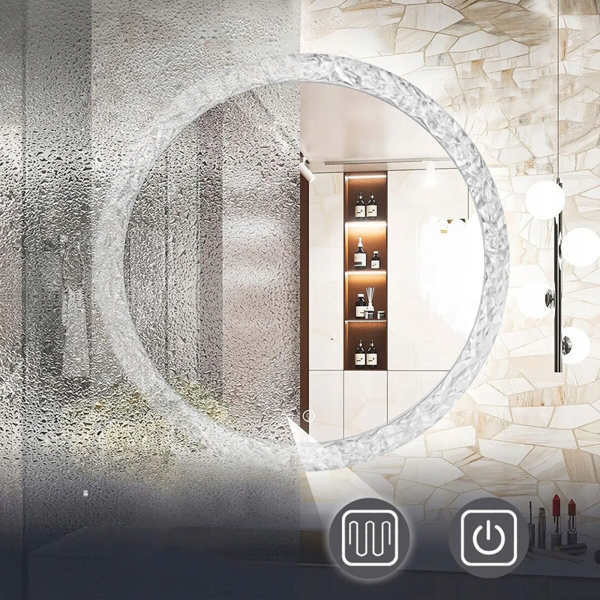 Oglindă LED 60cm 107 - imagine 5