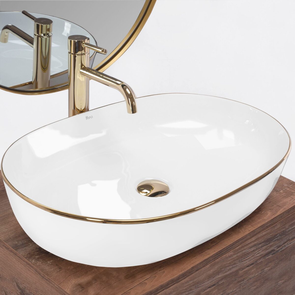 Lavoar de blat Rea CLEO White Gold Edge - imagine 1