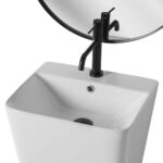 Lavoar podea freestanding Ceramic ARIS Alb - imagine 3
