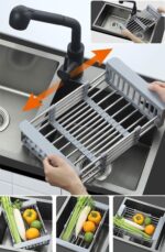 Scurgator telescopic pentru chiuveta grey  322101A - imagine 10