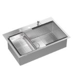 Chiuvetă inox BURT 110 WORKSTATION BRUSH NICKEL